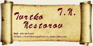 Tvrtko Nestorov vizit kartica